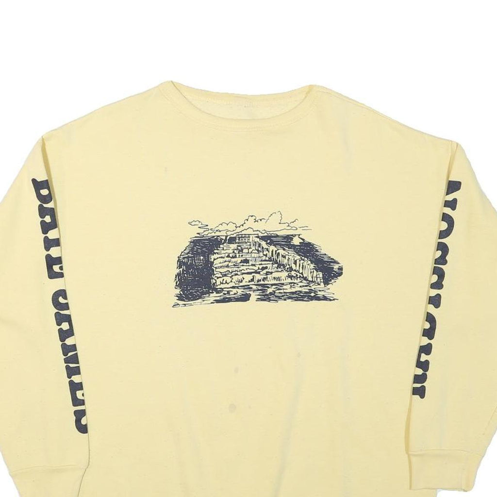 Mens Cream Sweatshirt Date James Radisson M Crew Neck Cotton Blend Casual