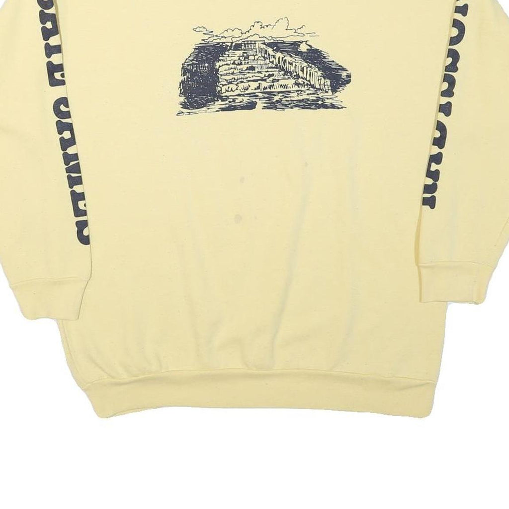 Mens Cream Sweatshirt Date James Radisson M Crew Neck Cotton Blend Casual