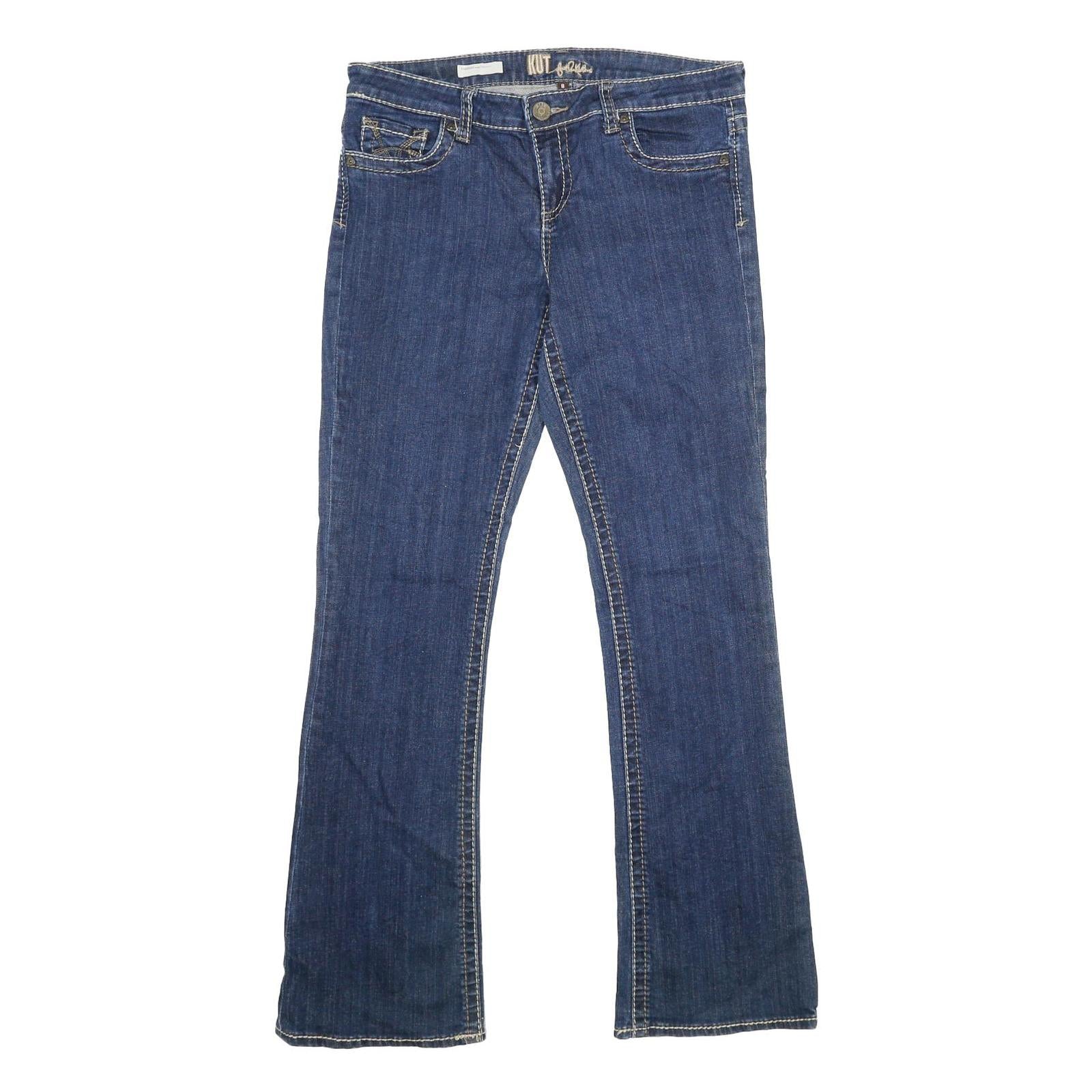 KUT Womens Jeans Blue Regular Bootcut Denim Medium W32 L32 Stylish Casual Fit