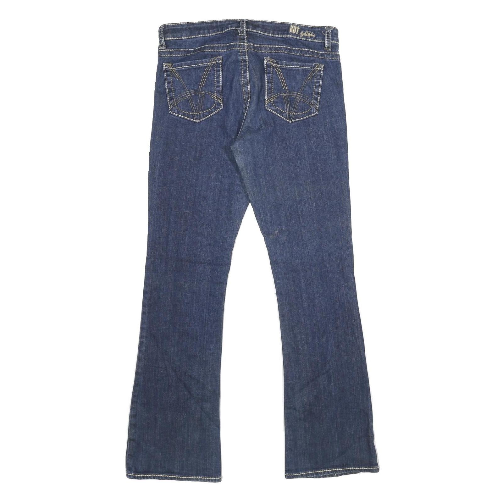 KUT Womens Jeans Blue Regular Bootcut Denim Medium W32 L32 Stylish Casual Fit