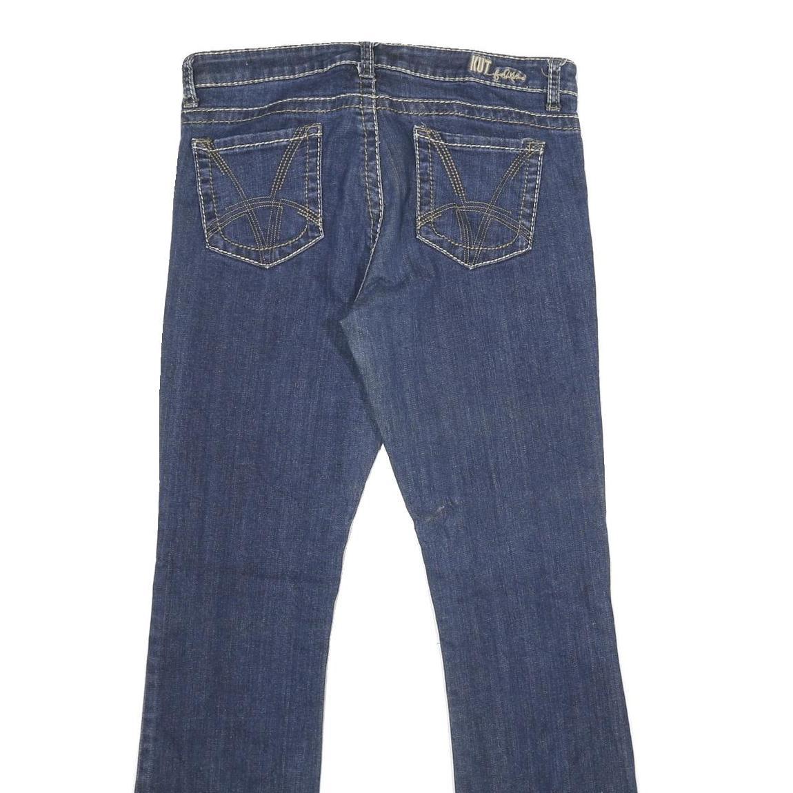 KUT Womens Jeans Blue Regular Bootcut Denim Medium W32 L32 Stylish Casual Fit