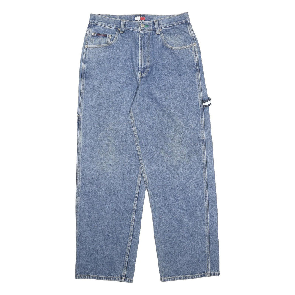 TOMMY JEANS Mens Loose Blue Denim Medium W31 L32 Casual Comfortable Classic
