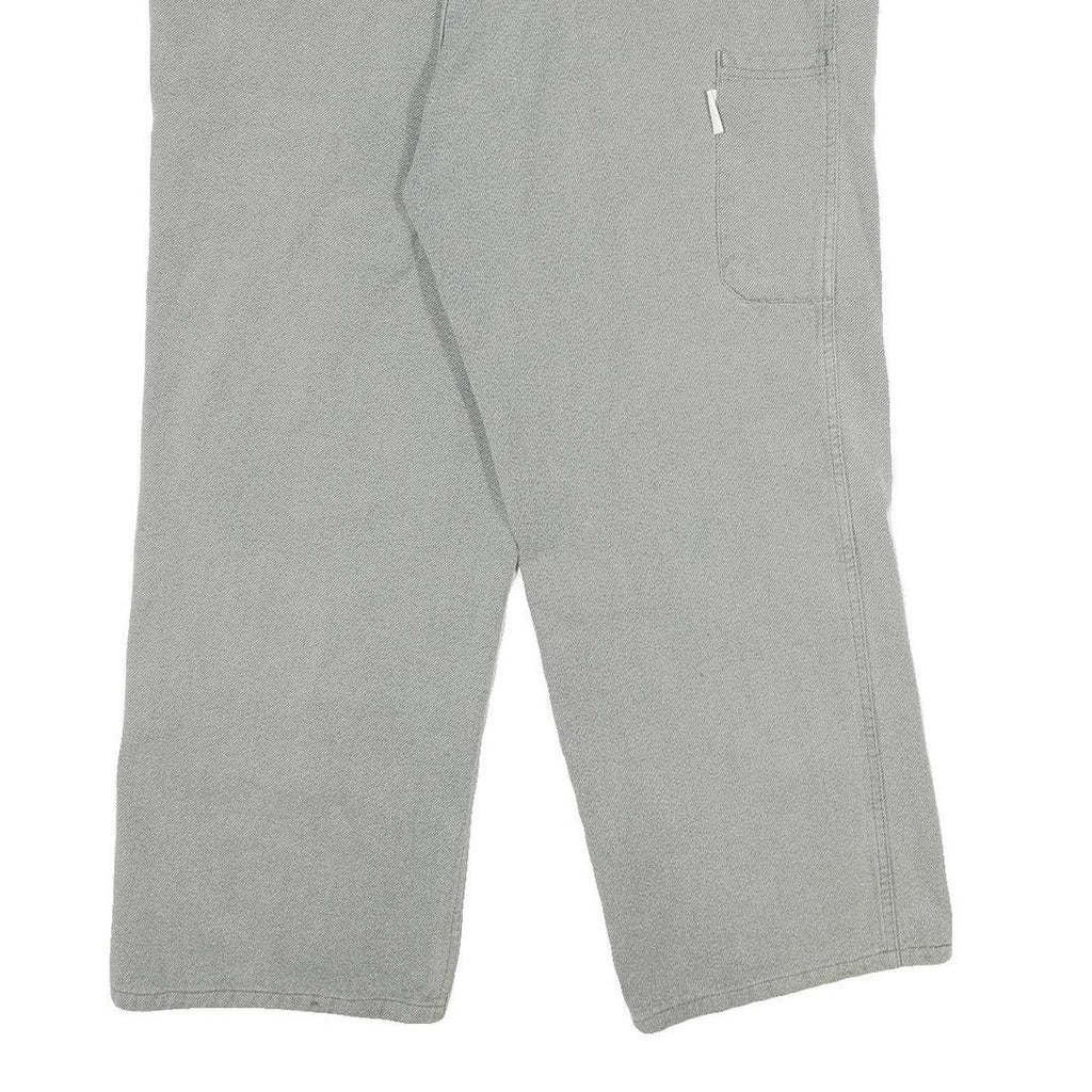 MARSUM Mens Cotton Grey Regular Fit Straight Leg Trousers W40 L30 Comfortable