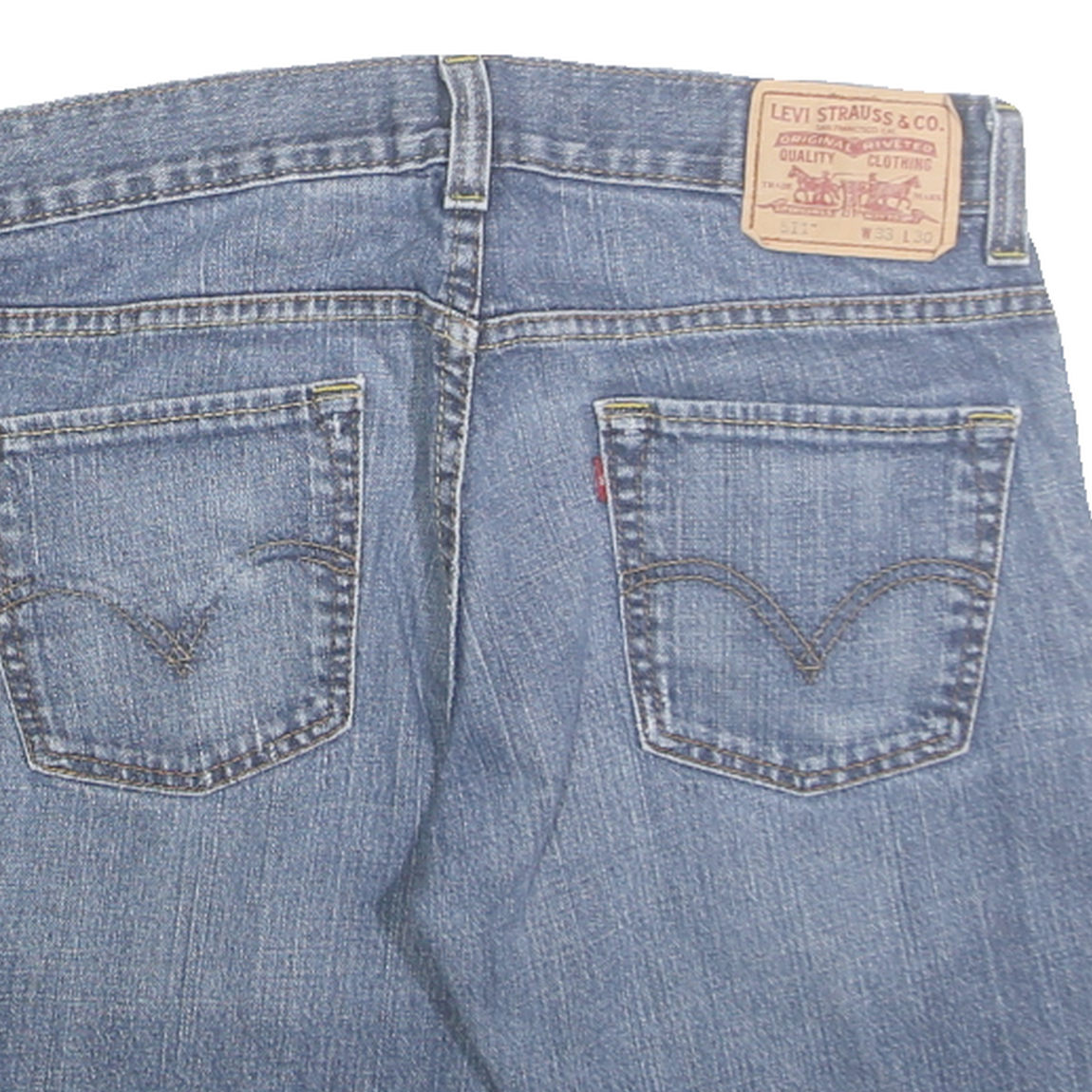 LEVI'S Mens Denim Blue Skinny Cut-Off Shorts M W33 Casual Summer Wear