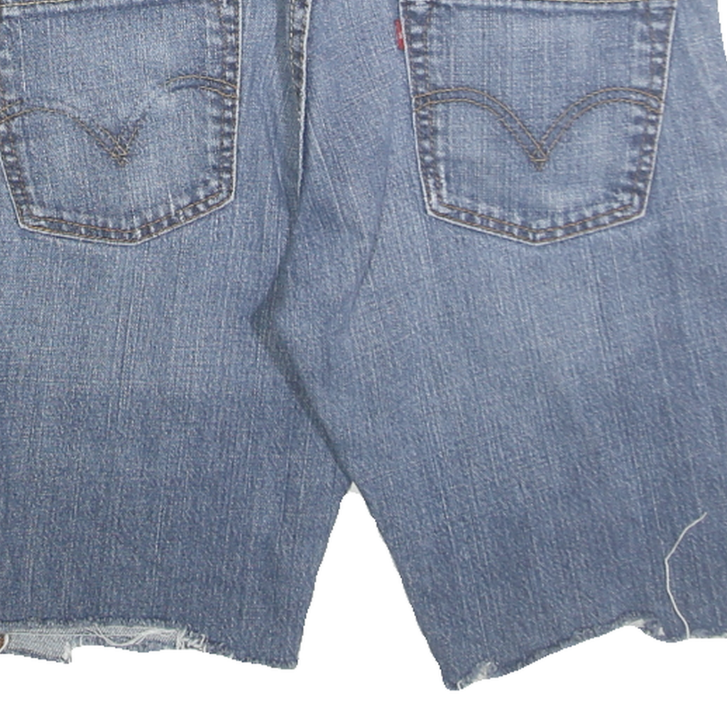 LEVI'S Mens Denim Blue Skinny Cut-Off Shorts M W33 Casual Summer Wear