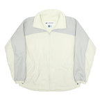 COLUMBIA Womens Cream & Grey Nylon Zip Jacket L Outdoor Activewear