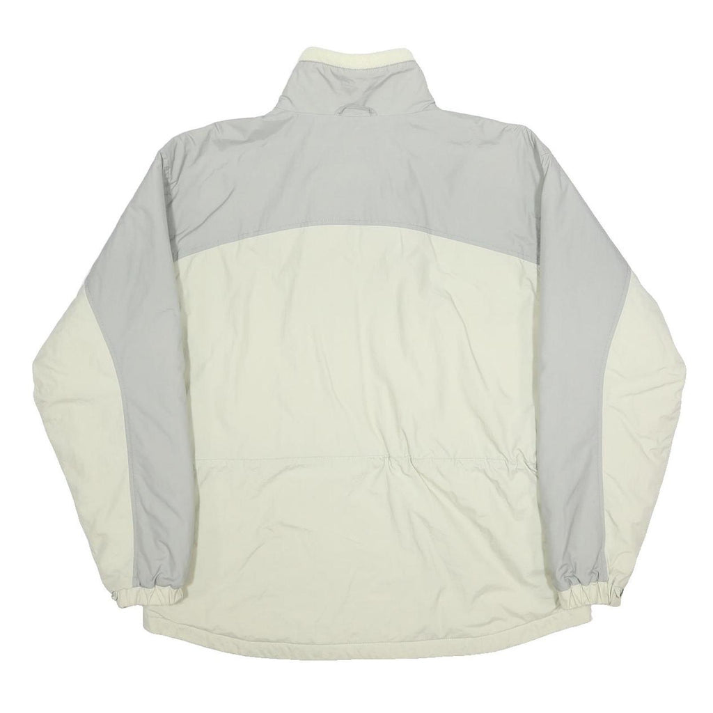 COLUMBIA Womens Cream & Grey Nylon Zip Jacket L Outdoor Activewear