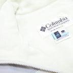 COLUMBIA Womens Cream & Grey Nylon Zip Jacket L Outdoor Activewear