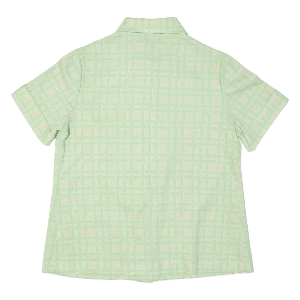 ALICE KAYE Womens Shirt Green Crazy Pattern M