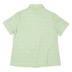 ALICE KAYE Womens Shirt Green Crazy Pattern M