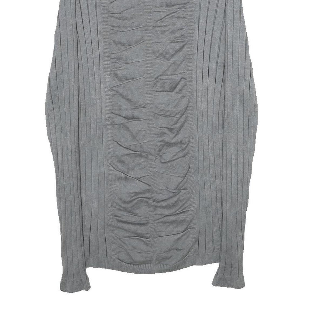 UNITED STATES SWEATERS Womens Grey Plain Pullover Roll Neck Basic Knit XS Soft