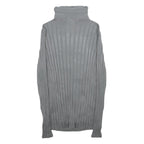 UNITED STATES SWEATERS Womens Grey Plain Pullover Roll Neck Basic Knit XS Soft