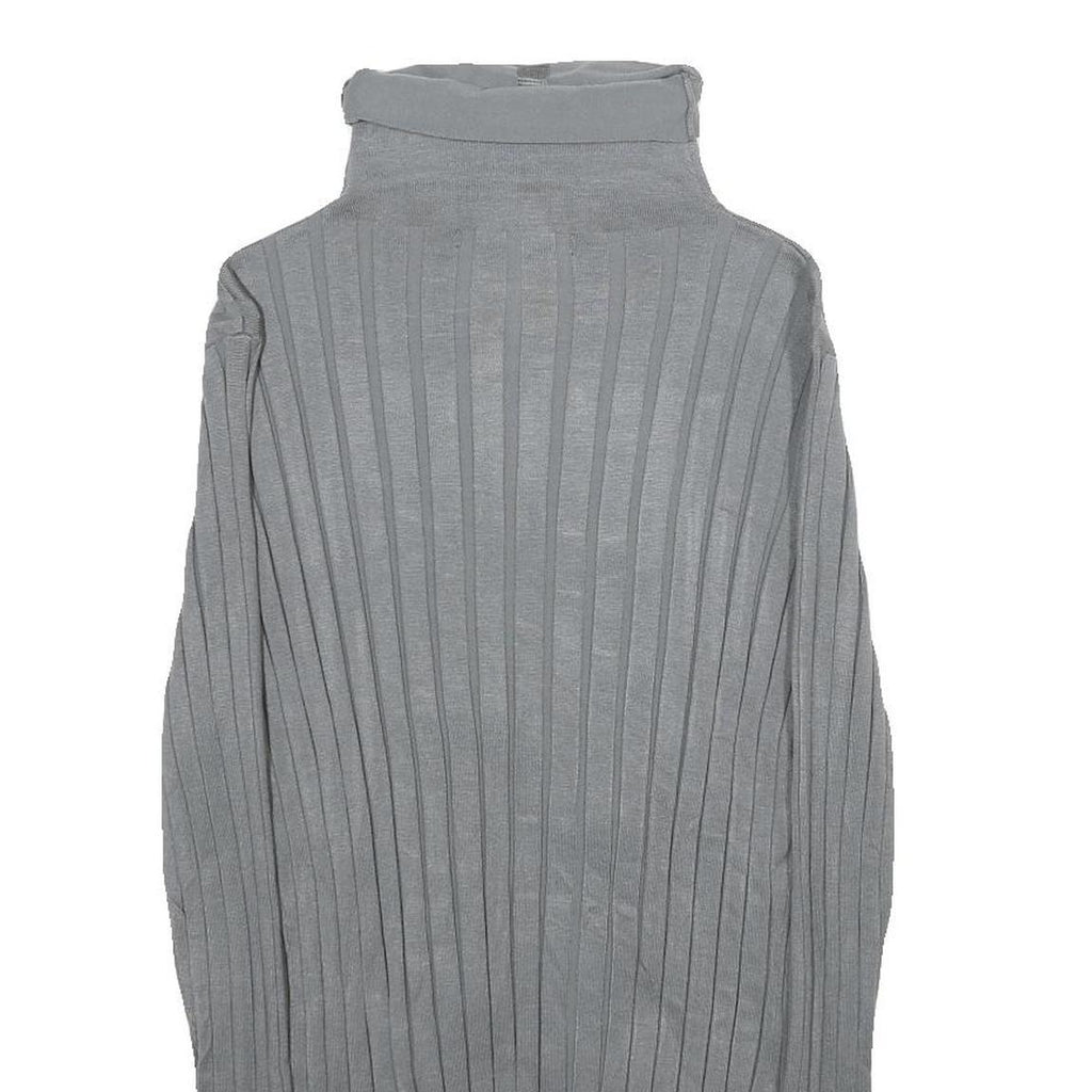 UNITED STATES SWEATERS Womens Grey Plain Pullover Roll Neck Basic Knit XS Soft