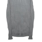 UNITED STATES SWEATERS Womens Grey Plain Pullover Roll Neck Basic Knit XS Soft