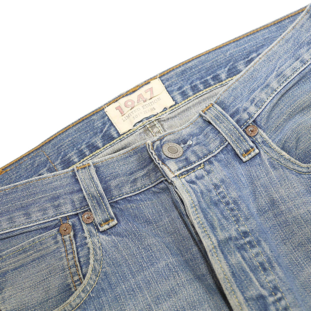LEVI'S 501 1947 Limited Edition Reissue Mens Jeans Blue Regular Straight Denim