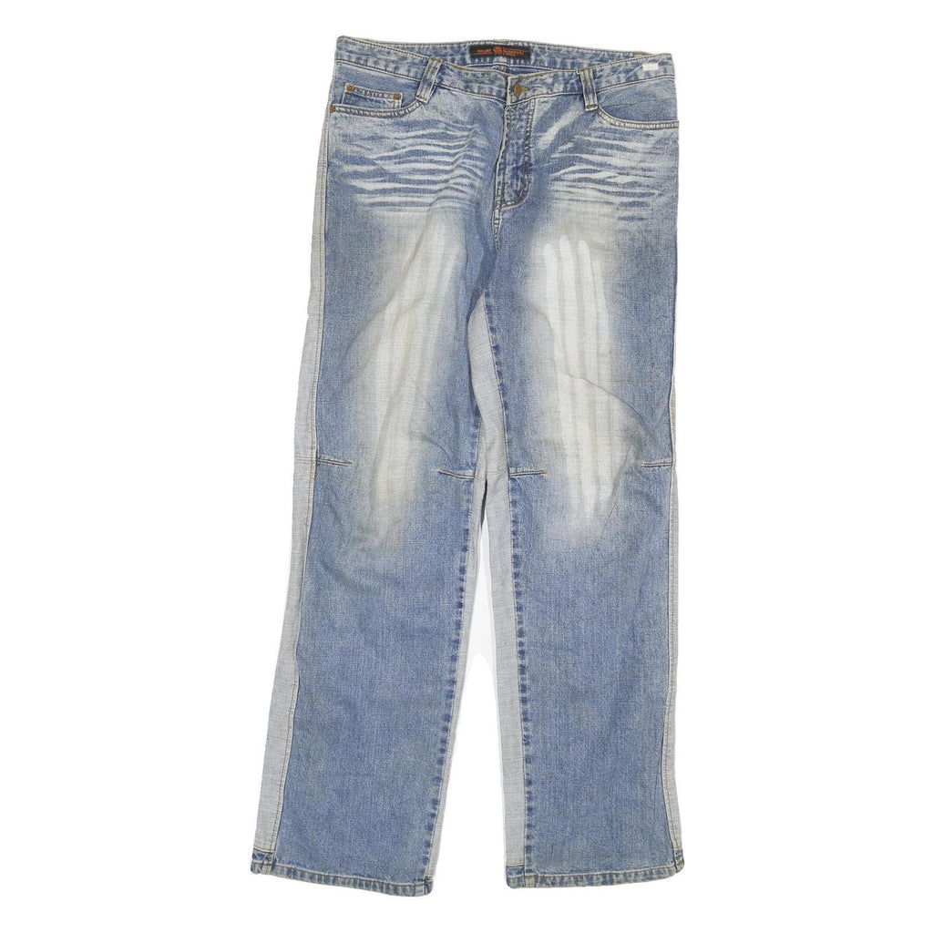 GREAT VARIETY 21 Mens Jeans Blue Regular Straight Denim Light W34 L32 Functional