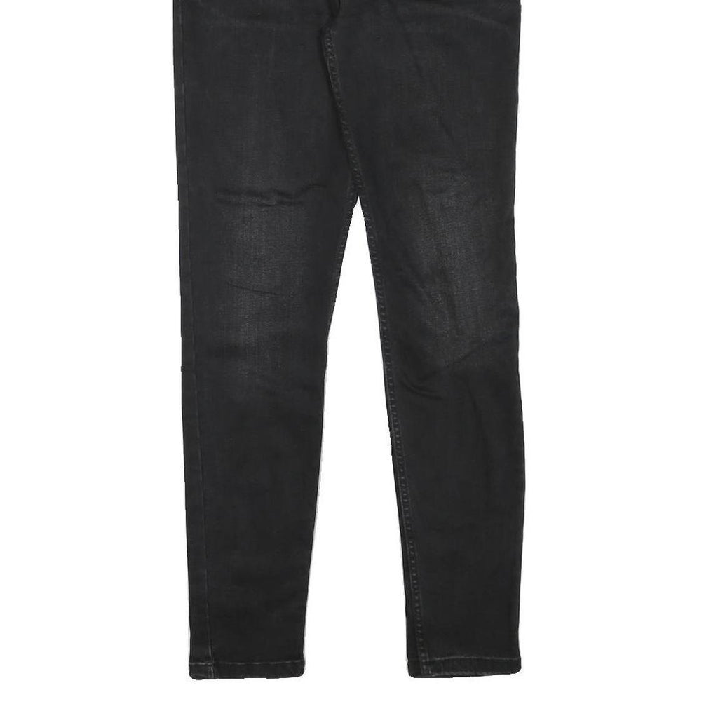 MANGO Womens Jeans Black Slim Skinny Denim Medium W29 L29 Stretch Cotton Blend