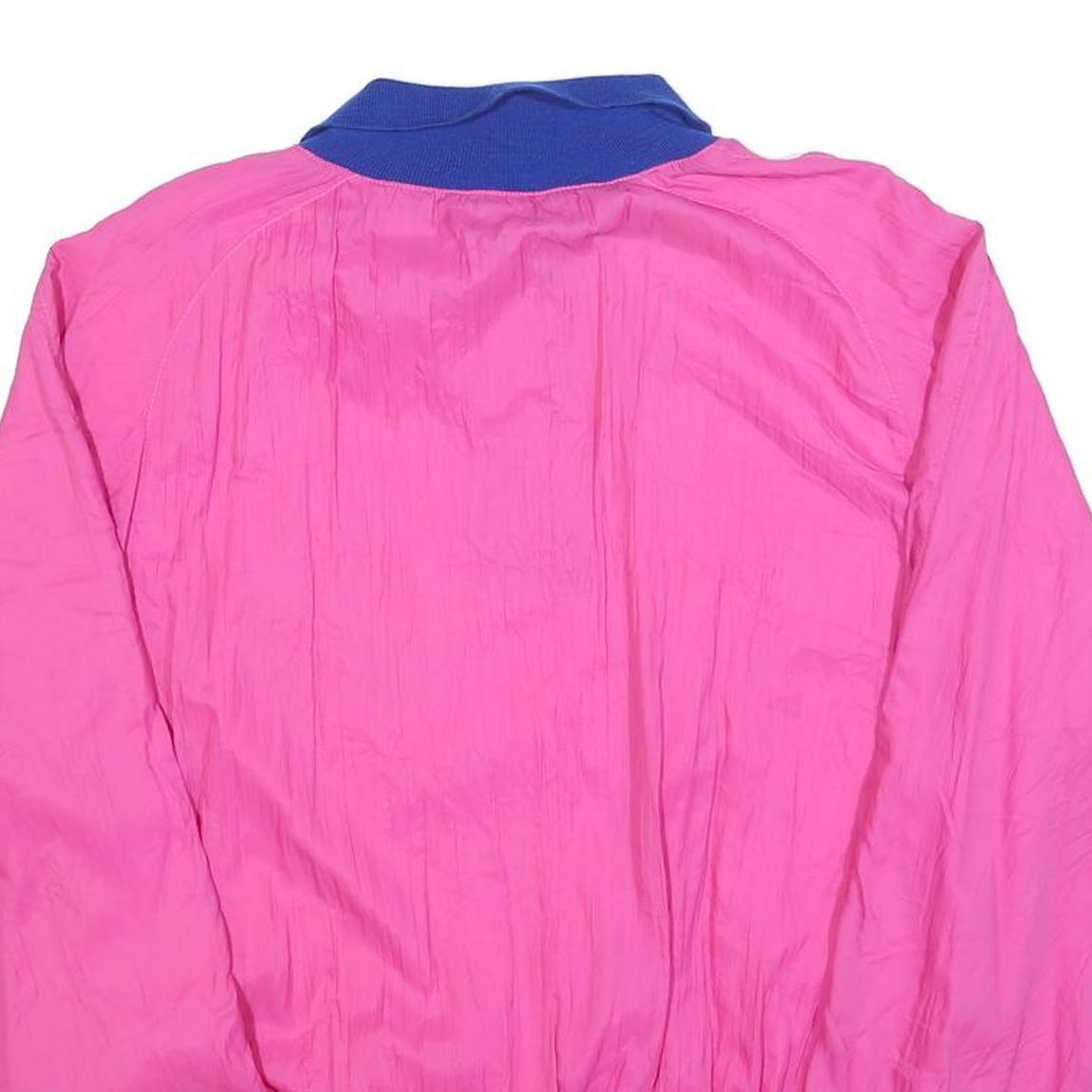 MATINBLEU Womens Pink & Blue Collared M Sweatshirt Vintage Retro Pullover