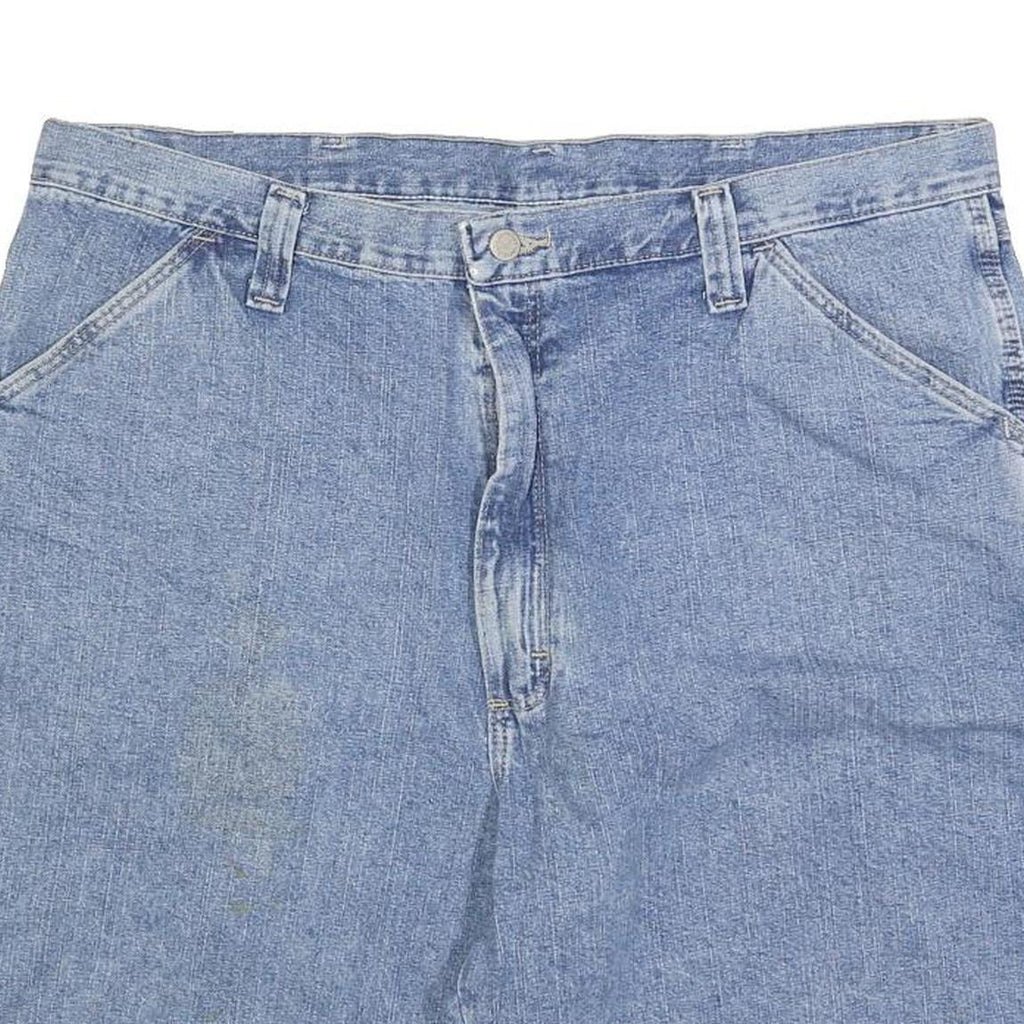 WRANGLER Mens Cotton Blend Blue Casual XL W38 Shorts Carpenter Workwear