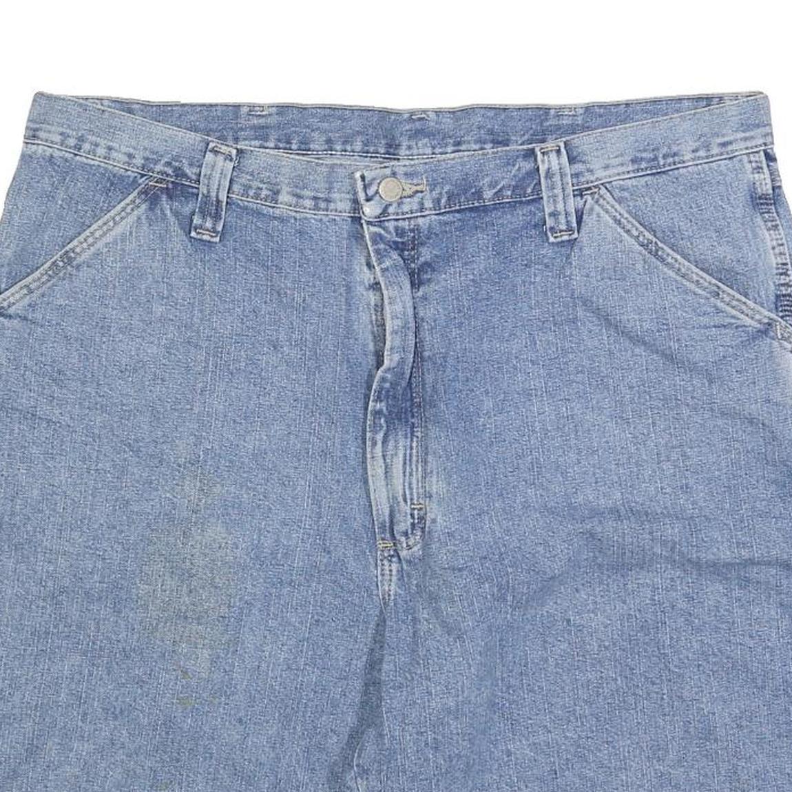 WRANGLER Mens Cotton Blend Blue Casual XL W38 Shorts Carpenter Workwear