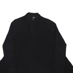ANA Womens Black Plain Pullover Jumper Crew Neck Polyester Blend XL Lightweight