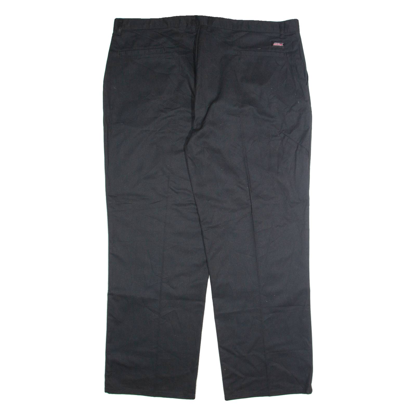 DICKIES Workwear Mens Trousers Black Regular Straight W44 L32
