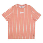 PUMA Striped Womens T-Shirt Pink XL
