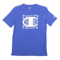 CHAMPION Mens Blue Graphic T-Shirt M Short Sleeve Crew Neck Cotton Blend