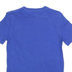 CHAMPION Mens Blue Graphic T-Shirt M Short Sleeve Crew Neck Cotton Blend