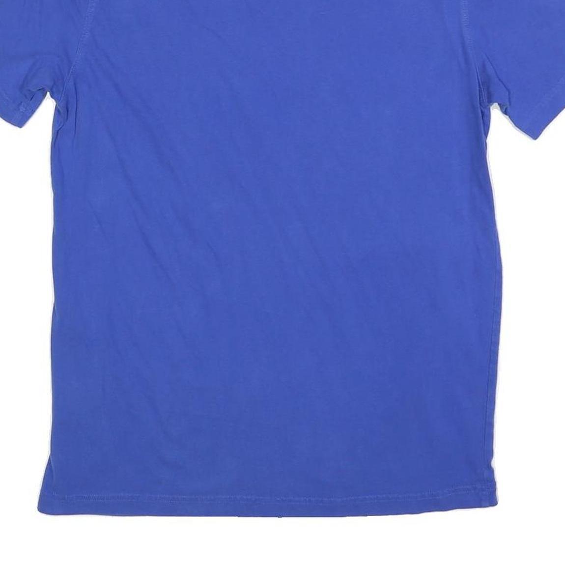 CHAMPION Mens Blue Graphic T-Shirt M Short Sleeve Crew Neck Cotton Blend