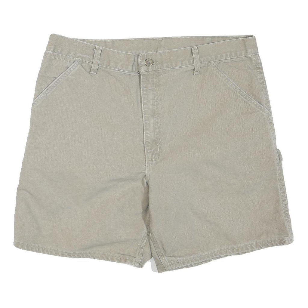 CARHARTT Mens Shorts Beige Casual XL W38 Workwear Durable Polyester Blend