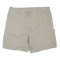 CARHARTT Mens Shorts Beige Casual XL W38 Workwear Durable Polyester Blend