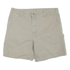 CARHARTT Mens Shorts Beige Casual XL W38 Workwear Durable Polyester Blend