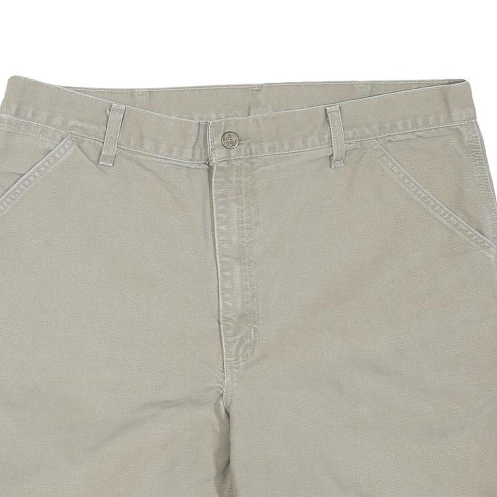 CARHARTT Mens Shorts Beige Casual XL W38 Workwear Durable Polyester Blend