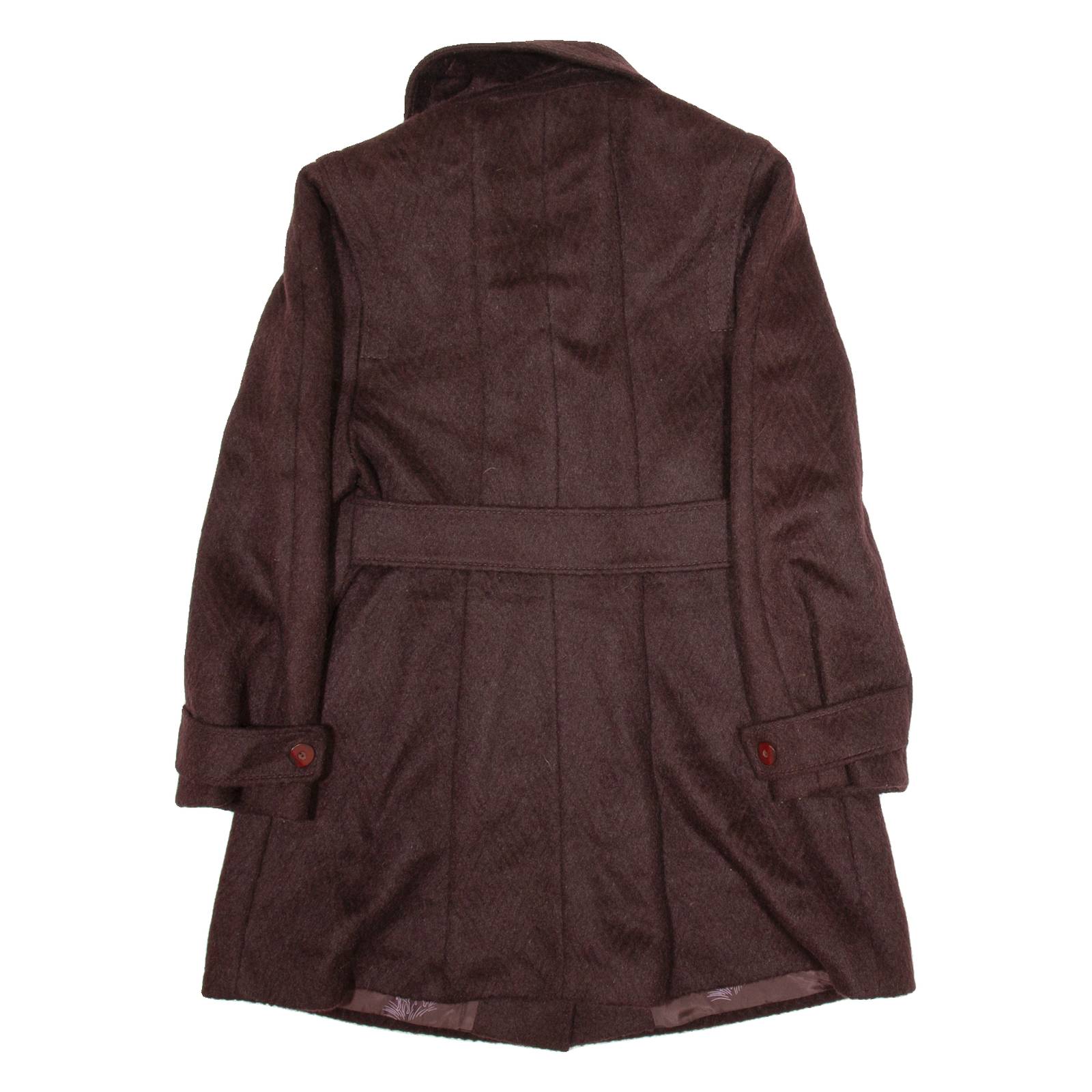 Womens Overcoat Jacket Purple Wool M