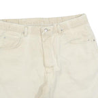 WRANGLER Womens Shorts Cream Casual Plain L W36 Cotton Blend Relaxed Fit