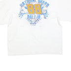 CHASE AUTHENTICS Mens White National Guard Dale Jr Graphic T-Shirt 2XL Short
