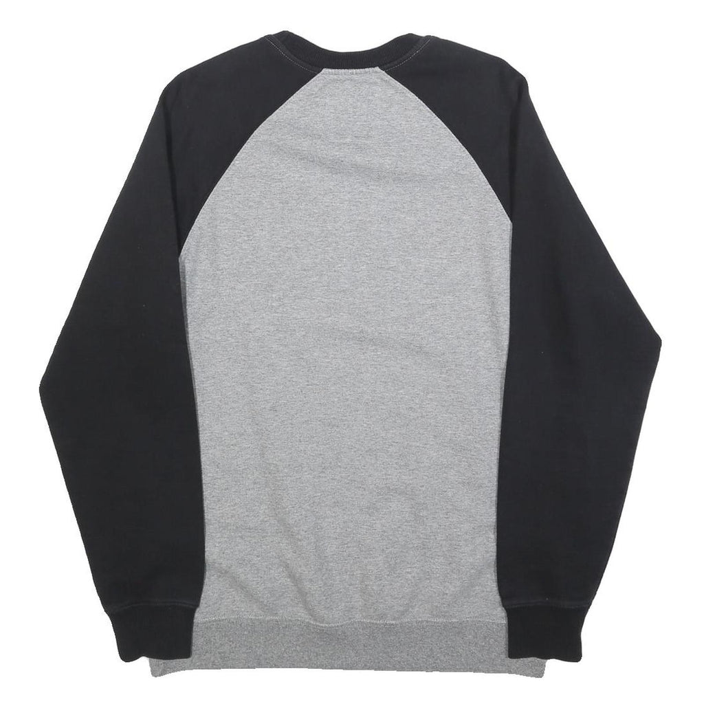 VANS Mens Grey & Black Sweatshirt Crew Neck M Cotton Blend Casual Pullover