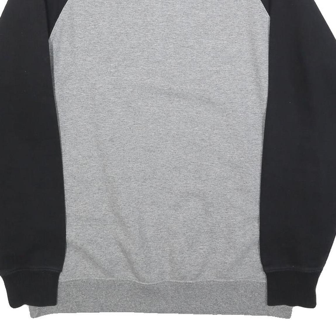 VANS Mens Grey & Black Sweatshirt Crew Neck M Cotton Blend Casual Pullover