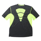 NIKE Mens Black & Neon Yellow Modern T-Shirt M Short Sleeve Crew Neck Sports Gym