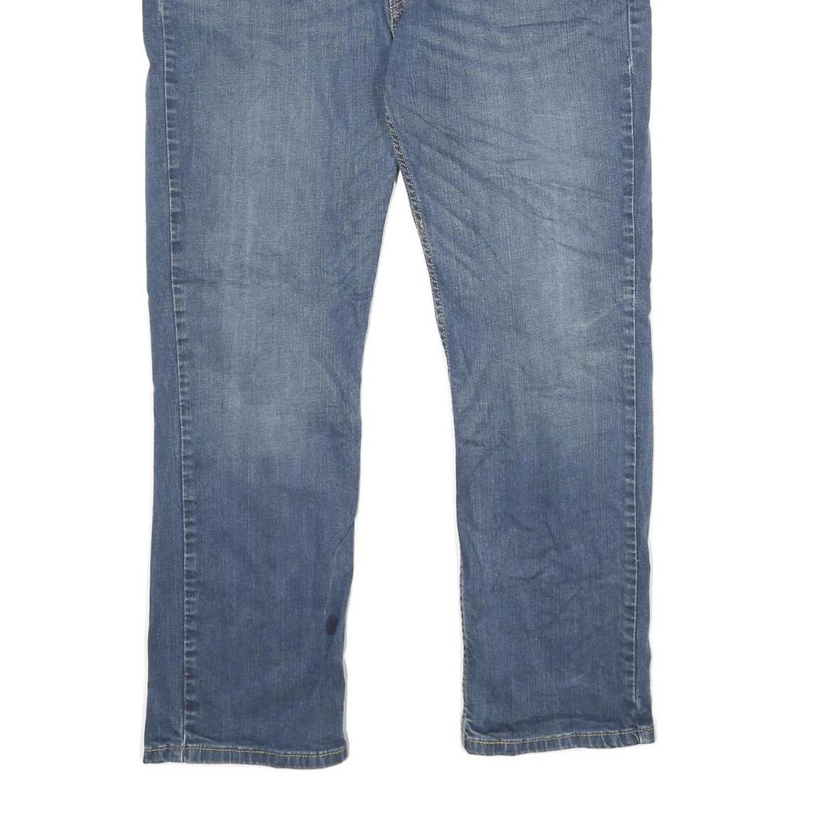 LEVI'S 514 CLASSIC Mens Jeans Blue Regular Straight Denim Medium W38 L30 Zip