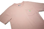 CARHARTT Mens Pink Pocket T-Shirt S Short Sleeve Crew Neck Cotton Casual