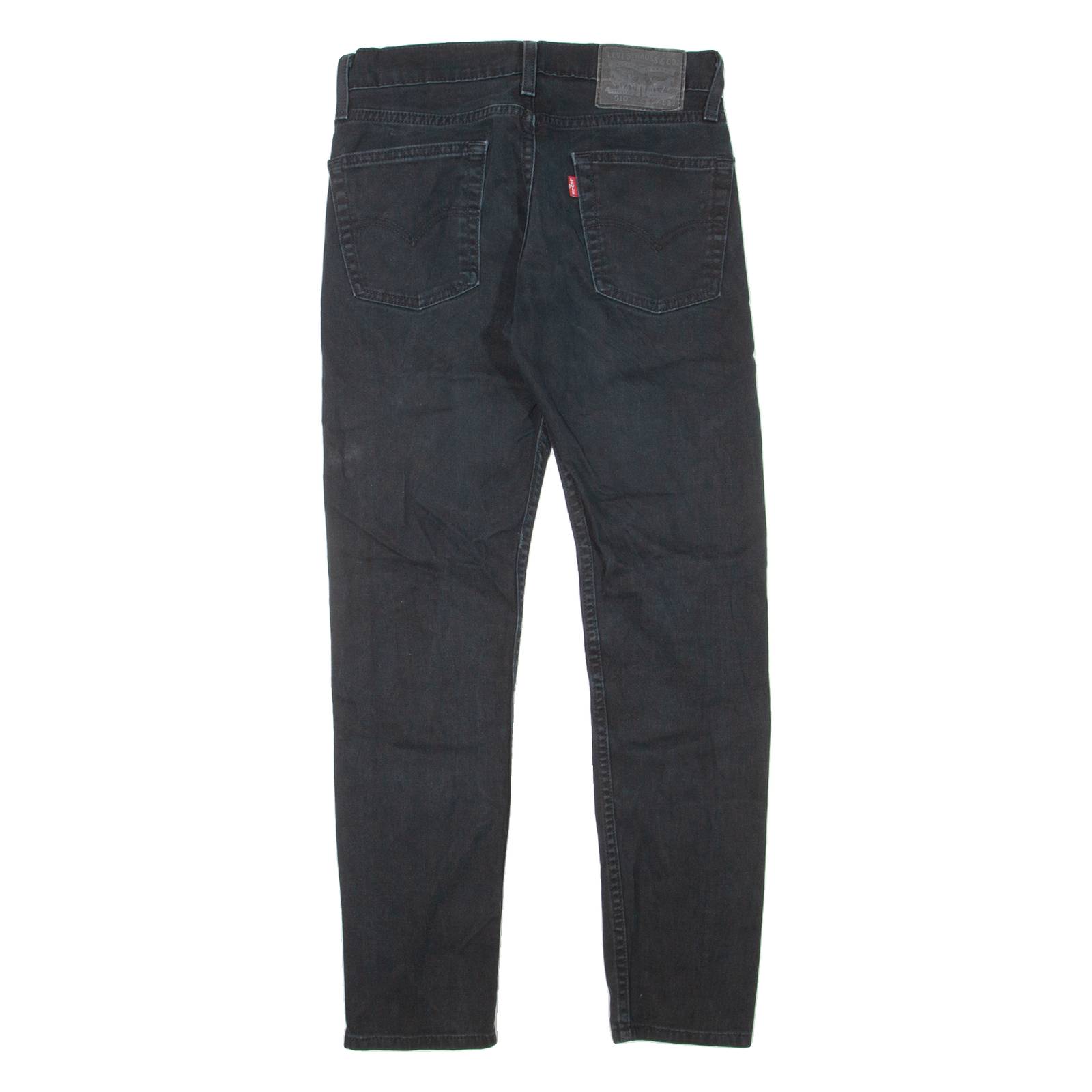 LEVI'S 510 Jeans Mens Black Slim Skinny W27 L27