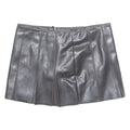 Womens Pleated Skirt Brown Short M