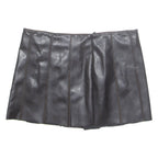Womens Pleated Skirt Brown Short M