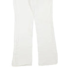 LEI Womens White Regular Bootcut Denim Jeans Cotton Blend Light W32 L30
