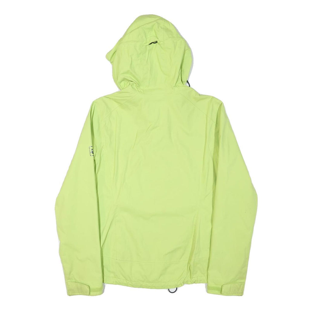 JACK WOLFSKIN Womens Yellow Jacket S Polyester Blend Outdoor Zip Hooded Pocket