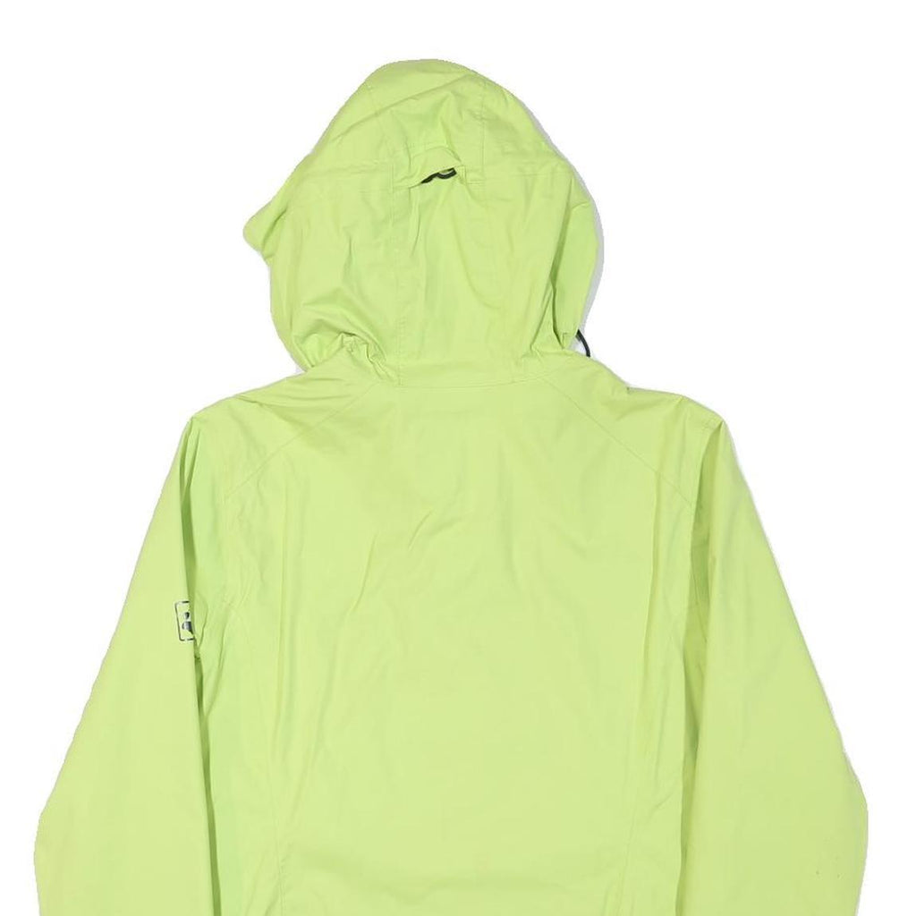 JACK WOLFSKIN Womens Yellow Jacket S Polyester Blend Outdoor Zip Hooded Pocket