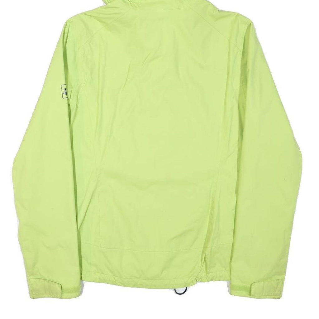 JACK WOLFSKIN Womens Yellow Jacket S Polyester Blend Outdoor Zip Hooded Pocket