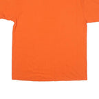 Mens Orange Denver Broncos Graphic T-Shirt M Short Sleeve Crew Neck Cotton Blend